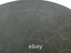 Large Antique Etched BRONZE Chinese Gong