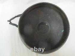 Large Antique Etched BRONZE Chinese Gong