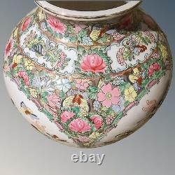 Large Antique Famille Rose Vase