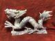 Large Antique Hand Carved Chinese Jade Or Stone Dragon Statue 14 Long