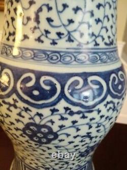 Large Antique Kangxi Style Vase CHINA 18th/19th Century