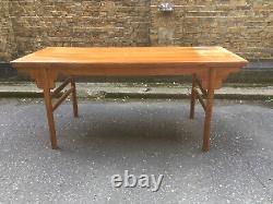 Large Antique Late 19th Century Chinese Elm Dining Table