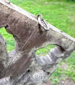 Large Antique Wood Carved Chinese House Blessing CHINA 19th Century