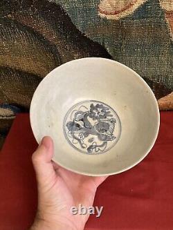 Large Chinese 17th Century Ming shipwreck bowl In Perfect Condition, Ca 1620