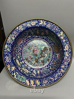 Large Chinese 18thC enamel bowl