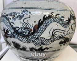 Large Chinese Antique Porcelain Vase. Yuan 21 1/2 inches