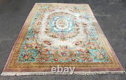 Large Chinese Aubusson Carpet Savonnerie 556 x 372 cm Thick Wool Pile Rug