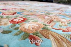 Large Chinese Aubusson Carpet Savonnerie 556 x 372 cm Thick Wool Pile Rug