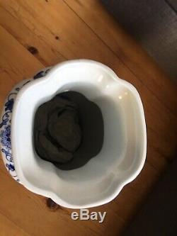 Large Chinese Blue And White Vase 50cm Marked