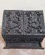 Large Chinese Carved Wooden Slant-lid Letter Box Antique