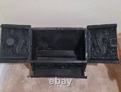 Large Chinese Carved Wooden Slant-Lid Letter Box Antique