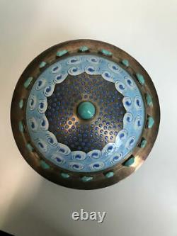 Large Chinese Enameled Gilt Silver PRC Box