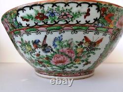 Large Chinese Export Famille Rose Bowl 11 Inches