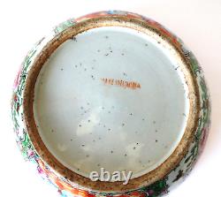 Large Chinese Export Famille Rose Bowl 11 Inches