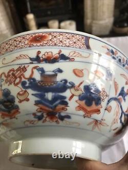 Large Chinese Imari bowl, Kangxi or Yongzheng