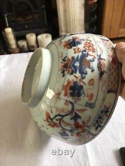 Large Chinese Imari bowl, Kangxi or Yongzheng