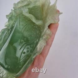 Large Chinese Jade / Jadeite Carved Figure Cabage 22cm Long