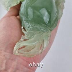 Large Chinese Jade / Jadeite Carved Figure Cabage 22cm Long