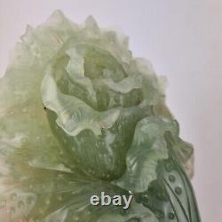 Large Chinese Jade / Jadeite Carved Figure Cabage 22cm Long