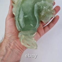 Large Chinese Jade / Jadeite Carved Figure Cabage 22cm Long