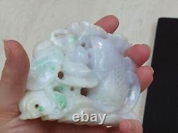 Large Chinese Jadeite carving with a stand