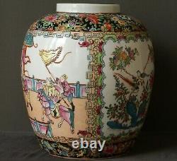 Large Chinese Warrior Vase