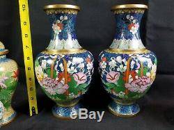 Large Collection Of Vintage Chinese Cloisonne