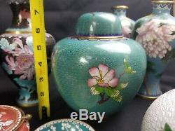 Large Collection Of Vintage Chinese Cloisonne