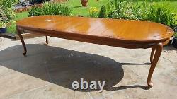 Large Extending Dining Table Hardwood Chinese hand carved