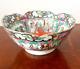 Large Famille Rose Cantonese Medallion Porcelain Bowl Hand Painted Canton Early