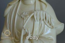 Large Fine Quality Chinese Dehua Porcelain Blanc De Chine Guanyin Kwanyin Figure