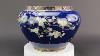 Large Impressive Antique Chinese Cloisonne Peonies Planter Jardiniere Bowl Vase 26269