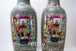 Large Ming Porcelain Urns 5 Feet Tall Chinese Vases