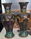 Large Pair Of Chinese Cloisonné Dragon Vases, Early 20th Century