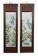 Large Pair Of Chinese Painting Landscape Porcelain Wall Hanging Plaque Marked
