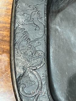 Large Qing Dynasty Chinese Duan Ink Stone With Case 31cm X 24cm X 5cm