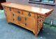 Large Republic Period Antique Chinese Solid Carved Cedar Sideboard Altar Table