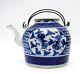 Large Antique Chinese 18th / 19th Century Chinese Blue & White Teapot