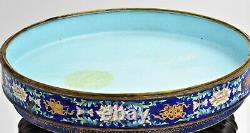 Large antique Chinese enamelled condiment box and cover