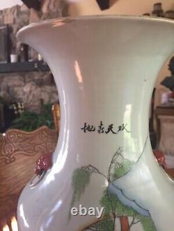 Large antique Chinese porcelain vase, over 100 years old