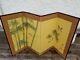 Large Antique Hand Painted Signed Japanese Folding Screen C1920 Chinese