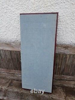 Large antique hand painted signed Japanese folding screen c1920 Chinese