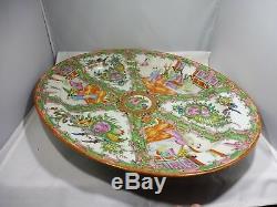 Late Ching Dynasty Large Chinese Rose Medallion Platter