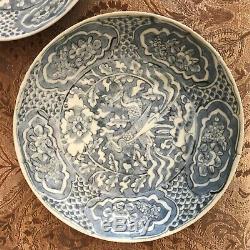 Lovely Pair of Chinese Ming Dynasty Swatow Shipwreck Large Plates
