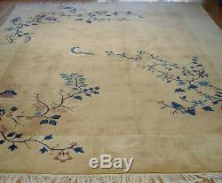 Mint Chinese Peking Hand Knotted Wool Oriental Rug 9' X12' Large Room Size
