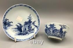Nanking Shipwreck Cargo Large'Pagoda Riverscape' Pattern Tea Bowl & Saucer