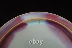 Old Large Chinese Jun Kiln Natural Purple Red and Blue Porcelain Plate