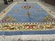 Old Traditional Hand Made Chinese Rug Oriental Blue Wool Large Carpet 410x267cm
