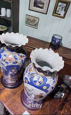 Pair Of Large Oriental Vases