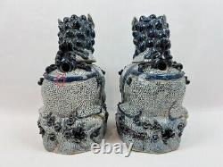 Pair of Extra Large Chinese Kylin Incense Burners GOOD CONDITION